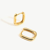 Ovate Hoop Earrings